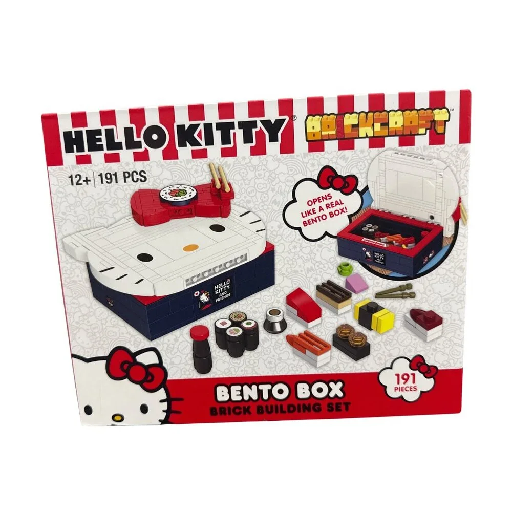 Hello Kitty Bento Box Brick Building Set 12+ 191 Pieces Compatible With Major Br